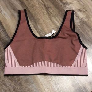 Worn once pink sports bra Fabletics size L